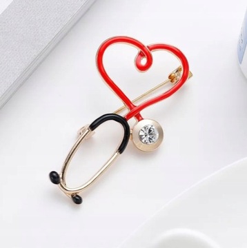 Булавка-булавка Брошь Стетоскоп Доктор медицины