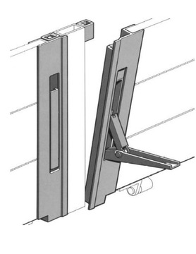 Вертикальный замок для алюминиевой стороны H400 P/L