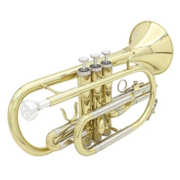Прочный портативный 1 комплект латунных плоских корнетов Bb с