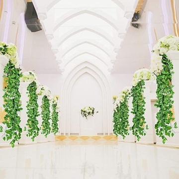 6x Sztuczny Bluszcz na Ścianę Balkon Roślina 12m