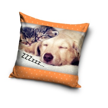 Poszewka dekoracyjna Pies i Kot 40x40