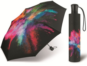 PARASOL PARASOLKA DAMSKA MĘSKA HAPPY RAIN LEKKA WIATROODPORNA KOSMOS