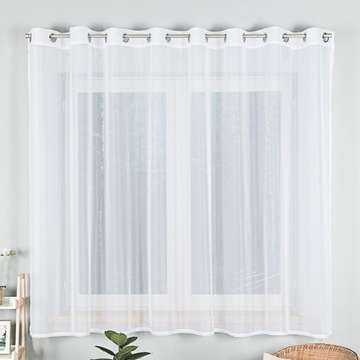 ДЛИННАЯ ГОТОВАЯ ШТОРА ВУАЛЬ на люверсах 300х240 ДЕШЕВО