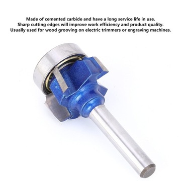 ФРЕЗА С ПОДШИПНИКОМ, ЗАГРУГЛЕНИЕ, 8MM R2