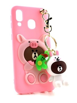 Etui Świnka z brelokiem do Xiaomi Redmi Note 7