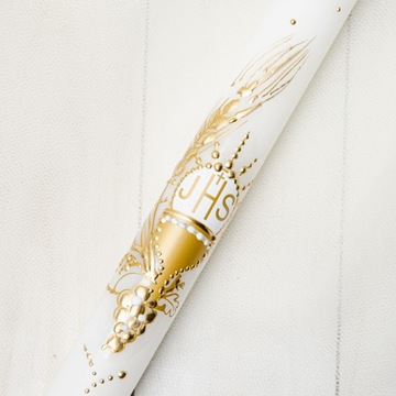 ПРИЧАСТНИЧЕСКАЯ СВЕЧА, ручная работа, различные узоры