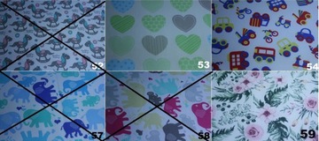 Posciel bawełniana dla dzieci z wypełnieniem.