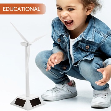 Настольная модель ветряной турбины, мини-игрушка на солнечной мельнице