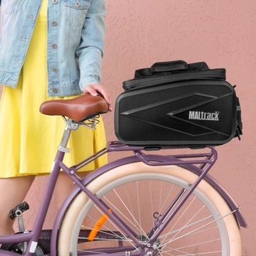 ТЕРМОСУМКА НА БАГАЖНИК, БОЛЬШАЯ, 10Л, С РЕМНЕМ, ВОДОНЕПРОНИЦАЕМАЯ, 3 ОТДЕЛЕНИЯ