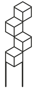 PODPÓRKA KWIATÓW ROŚLIN DRABINKA PERGOLA 37cm
