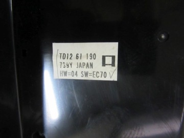 MAZDA CX9 2008 PANEL VENTILACE KLIMATIZACE EU