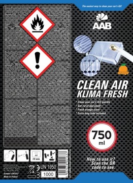2x AABCOOLING KLIMA FRESH 750 DO-CZYSZCZENIA KLIMATYZACJI
