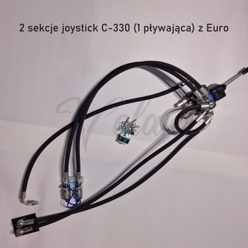 ROZDZIELACZ 2 SEKCYJNY JOYSTICK C-330 PODNOŚNIK ADAPTER ZESTAW KOMPLETNY