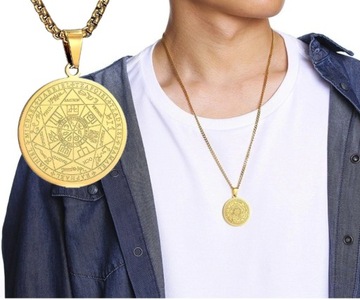 Talizman AMULET SZCZĘŚCIA wisior 7 Siedem Aniołów