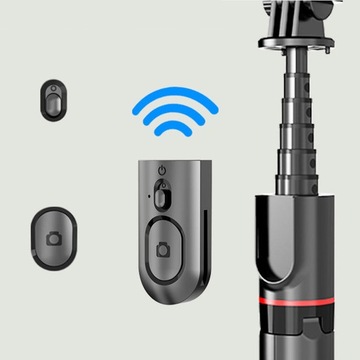 ПАЛКА ДЛЯ СЕЛФИ ДЛЯ ТЕЛЕФОНА ШТАТИВ BLUETOOTH С ПУЛЬТОМ ДИСТАНЦИОННОГО УПРАВЛЕНИЯ 2X СВЕТОДИОДНОЙ ЛАМПОЙ