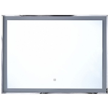 Lustro ścienne LED 90 x 70 cm srebrne ARGENS