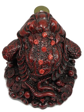 Трехлапая лягушка с монетой модель 6 - фэн-шуй