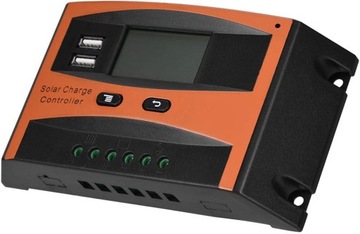 Контроллер солнечной энергии, 50 В, двойной USB, ЖК-дисплей, Smart PWM