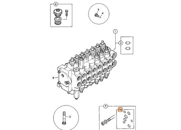 ZESTAW NAPRAWCZY ROZDZIELACZA 25/997722 JCB 3CX 4