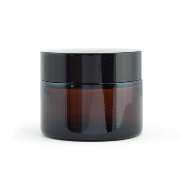 Słoik z ciemnego szkła 50ml + zakrętka wzór A57