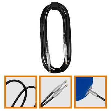 Kabel krosowy do gitary 10 m Przewód adapterowy do efektów 635 mm