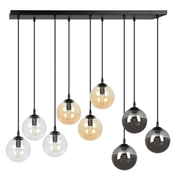 LAMPA WISZĄCA PLAFON KLOSZE KULA KOLORY COSMO LED