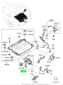 ORIGINÁLNÍ CHLADIČKA PUMPIČKA VODY CHLAZENÍ BATERIE RANGE ROVER LR100941