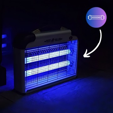 УФ ИНСЕКТИЦИДНАЯ ЛАМПА от комаров, мух, насекомых и т. д. БОЛЬШАЯ МОЩНАЯ, ОЧЕНЬ ЭФФЕКТИВНАЯ