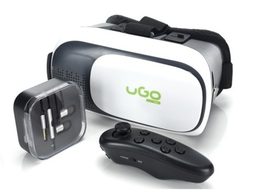 GOGLE VR OKULARY 3D do Telefonu +Słuchawki Pilot
