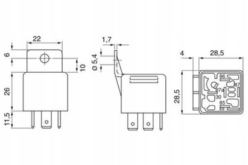 BOSCH 0 332 209 159 RELÉ ČERPADLO PALIVOVÁ
