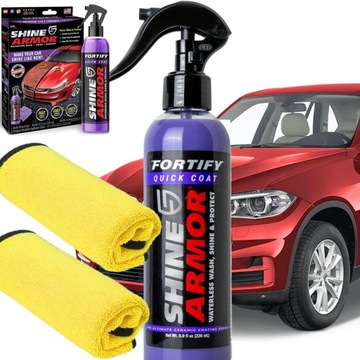 WOSK CERAMICZNY DO LAKIERU 3W1 SPRAY WAX POWŁOKA DETAILING + 2X MIKROFIBRA