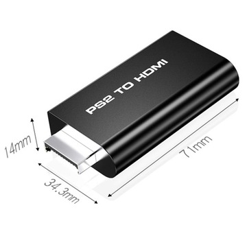 АДАПТЕР-ПРЕОБРАЗОВАТЕЛЬ АДАПТЕР PS2 на HDMI 1080p