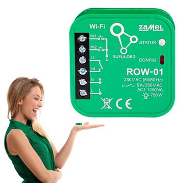 Odbiornik radiowy sterownik ROW-01 WiFi SUPLA inteligentny dom smart home