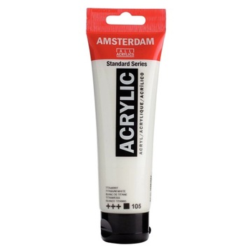 Farba akrylowa Amsterdam - 120 ml - 105 Titanium White