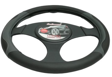 POKROWIEC na KIEROWNICE nakładka 37-39 cm skóra