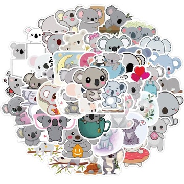НАКЛЕЙКИ KOALA MIX ДЛЯ НОУТБУКА ПЛАНШЕТА 50 шт.
