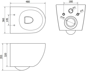 СИДЕНЬЕ ДЛЯ УНИТАЗА MEXEN LENA БЕЗОБОДКОЕ DUROPLAST SLIM