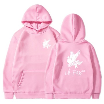 Bluza Cartoon wzór Lil Peep bluzy mężczyźni/kobiet,różowy,L