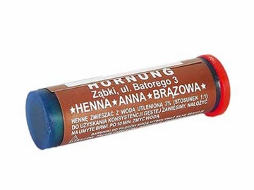 HORNUNG HENNA DO FARBOWANIA BRWI W PROSZKU ANNA PROSZKOWA BRĄZOWA 2G