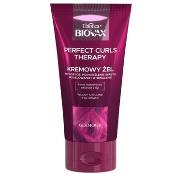 L'BIOTICA BIOVAX Glamour Kremowy Żel Perfect Curls Therapy - do włosów kręc