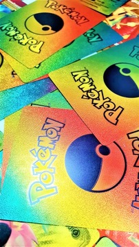 КАРТОЧКИ RAINBOW POKEMON PIKACHU 55 ШТ. КОЛЛЕКЦИОННЫЕ КАРТОЧКИ ИЗ СЕРИИ POKEMON