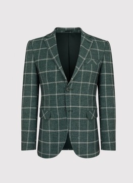 Zielona marynarka męska w kratę PAKO LORENTE r. 60