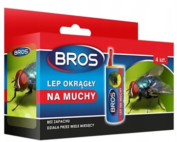 Bros LEP na MUCHY 4szt. Okrągły