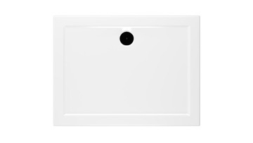 BRODZIK PRYSZNICOWY PROSTOKATNY 100X90 AKRYLOWY WOLNOSTOJACY BIAŁY 12.5 CM