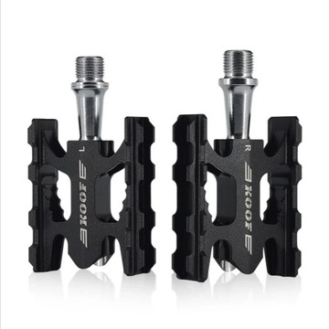 LUNJE Bicycle Pedal Aluminum Alloy Du Bearing MTB Bicycle Pedals for