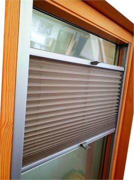 Roleta Plisa do okna dachowego Velux FK04 pearl