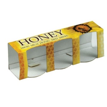Pudełko ozdobne na 3 słoiki 35ml HONEY