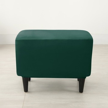 Чехол на ПОДНОЖКУ, ПУФ БУТЫЛОЧНО-ЗЕЛЕНЫЙ