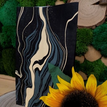 Пакеты из блочной бумаги MARBLE, рисунок ЭКО, 10 шт.