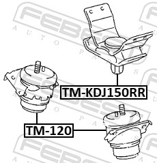 FEBEST TM-KDJ150RR LOŽISKO MOTORU